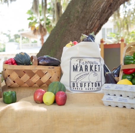 fresh produce on a table