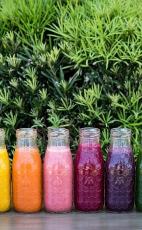 juices lined up